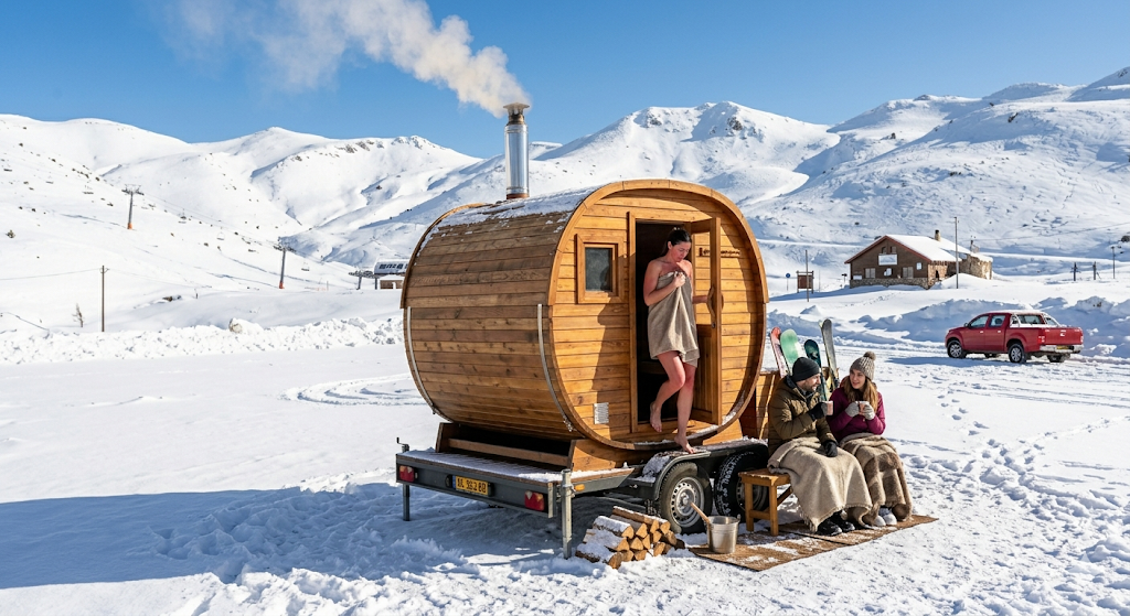 סאונה ניידת בשלג - מספר מוגבל של יחידות